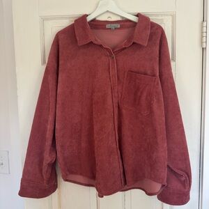 Women's Corduroy Jacket - Rust